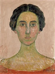 Retrato de Valentine Godé-Darel Cabeça de mulher francesa