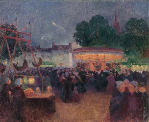 Feira Noturna em Saint-Pol-de-Léon, ca 1896
