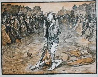 The Madman, c.1900 (litho)
