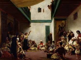 Um casamento judaico em Marrocos, 1841