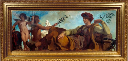 Alegoria da Indústria de Pintura por Eugene Delacroix (1798-1863)