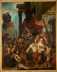 A justiça do imperador Trajano (pintura sobre tela)