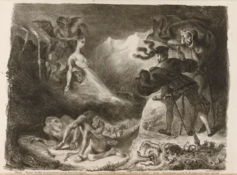 Ilustração para Faust de Goethe, 1828