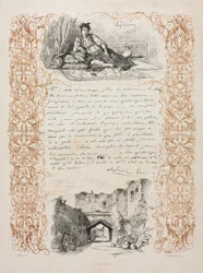 Judia de Argel e uma rua em Argel, 1838.