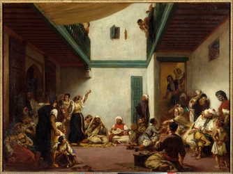 Casamento judaico em Marrocos. Pintura de Eugène Delacroix (1798-1863)