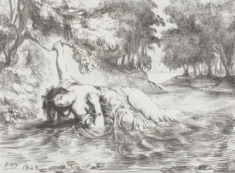 Morte de Ofélia, 1843