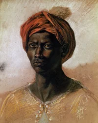 Retrato de um turco de turbante, c. 1826