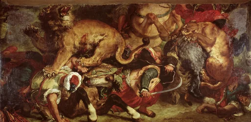 A caça ao leão, 1855