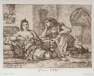 Mulheres de Argel, 1833.