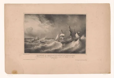 Resgate da tripulação do navio de Reparateur
Sauvetage de l