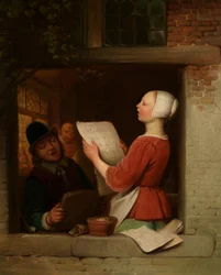 Os Cantores (óleo sobre tela)