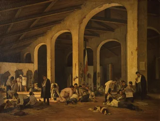 Artistas toscanos voluntários no quartel de Modena