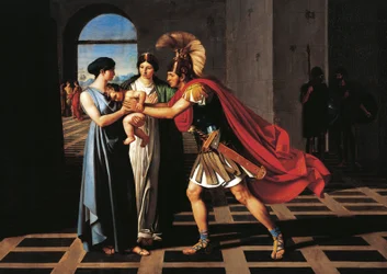Andromache interceptando Hector na Porta do Scaean