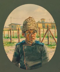 Retrato de um artilheiro russo à saída do hospital, Gustrow