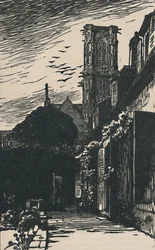 Nevers - torre da catedral, 1919