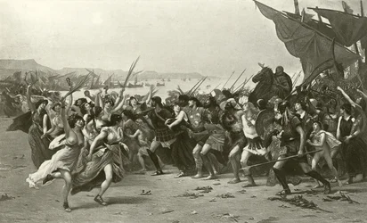 Os vencedores de Salamina (gravura)