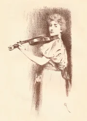 Um violinista, c1898