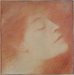 Cabeça de uma mulher, 1892 (giz no papel)