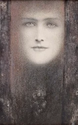 A máscara com a cortina preta, 1892