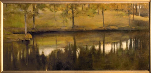 Águas calmas (óleo sobre tela)