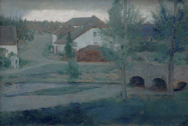 A entrada para a vila, 1885.