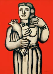 Mulher com pássaro