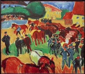Mercado de cavalos em Moritzburg