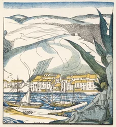 Antibes, da Gazette de Bon Ton, pub. 1920 (estêncil)