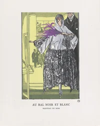 No baile preto e branco, pub. 1921 (estêncil)