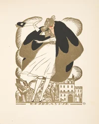Bourrasque, de uma coleção de placas de moda, 1920 (pochoir print)