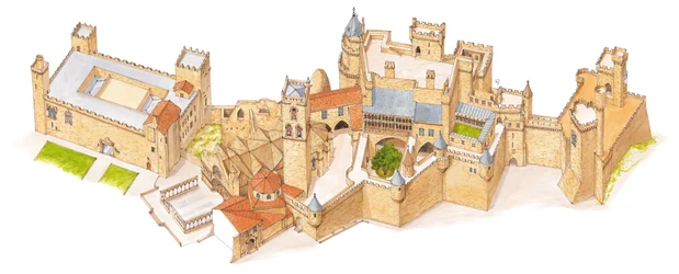 Castelo de Olite. Navarra, Espanha