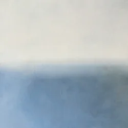 Horizonte azul enevoado