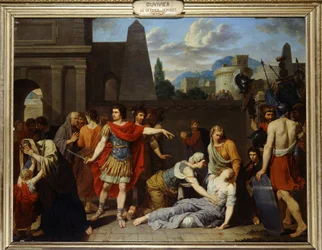 O último dos Horácios por Duviver. Século XVII.