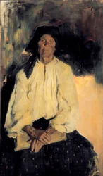 Retrato de uma senhora idosa