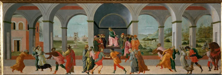 Três cenas da vida de Virgínia: Appius Claudius ordena a prisão de Virgínia ...