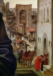 Retábulo de Nerli, detalhe do portão de San Frediano em Florença, 1494 detalhes do painel 58333