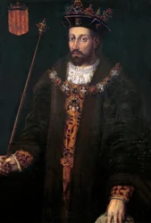 Retrato de Alfonso (Alfonso) III da Catalunha, IV de Aragão, chamado debonnaire (1299 - 1336), rei de Aragão e Sardenha (1327-1336)