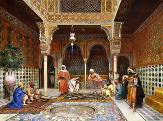 Armeiros no palácio da Alhambra, Granada, 1878