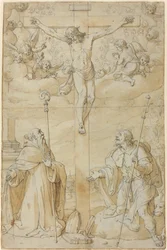 A Crucificação com Santos Roque e Agostinho