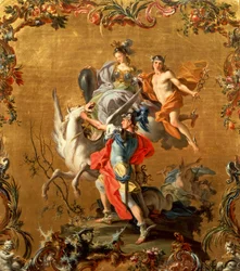 Nascimento de Pegasus, por Filippo Falciatore (activo 1728-1768)