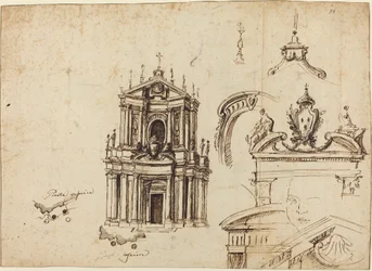 Estudos para a Fachada de Santa Cristina [reto]