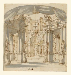 O Pátio de um Palácio: Projeto para um palco