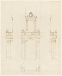Caixa de porta e moldura de uma porta
