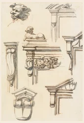 Desenho, Estudos de Arquitetura, 1750-75