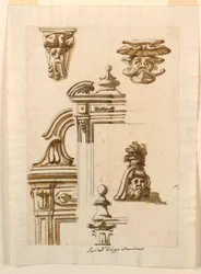 Desenho, Estudos de Arquitetura, 1750-90