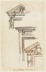 Desenho, Três Caixas de Janelas ou Portas, ca. 1770