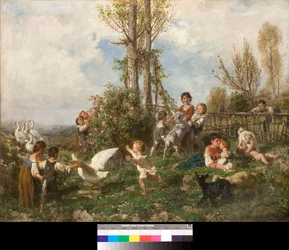 primavera (Spring) Pintura de Filippo Palizzi (1818-1899) 1868 Coleção Particular