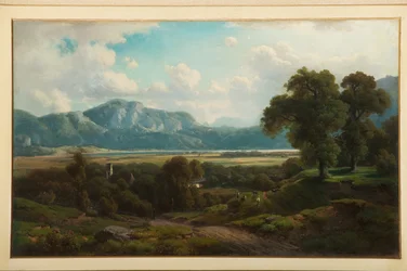 Paisagem Arcaica (óleo sobre painel)