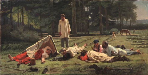 Descanse na colheita do feno, 1887