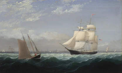 Navios no porto de Boston